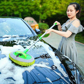 Car Cleaning Brush Detailing Adjustable Super absorbent Car Wash Brush Telescoping Long Handle Cleaning Mop Auto Accessories