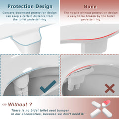 Right/Left Hand Toitet Bidet Sprayer Non-Electric Dual Nozzle Bidet Toilet Seat Hygienic Shower For Bathroom Accessories