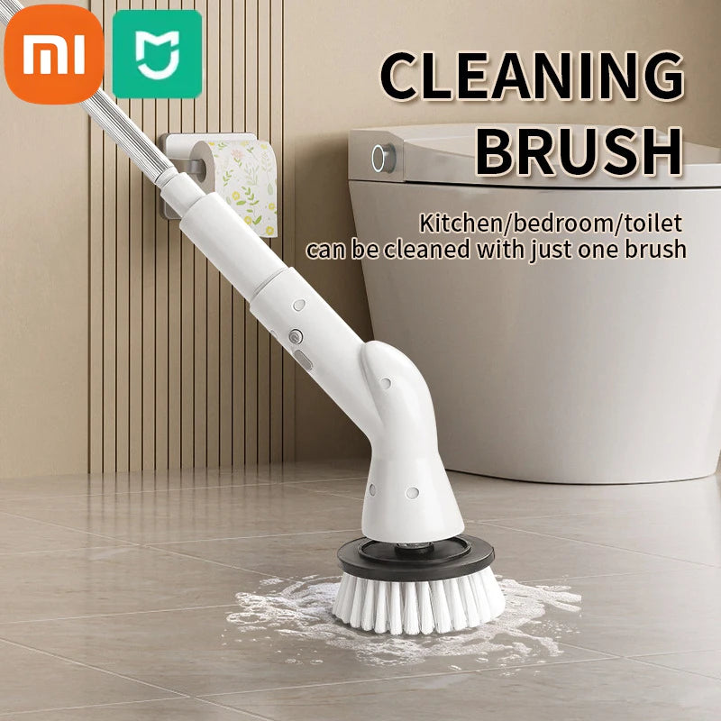 Xiaomi MIJIA 6-in-1 Electric Spin Scrubber with Cleaning Heads for Bathroom and Kitchen