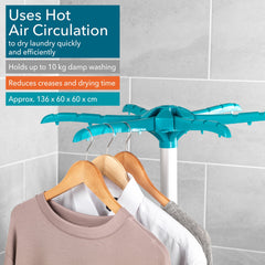 Beldray Electric Heated Clothes Dryer & Cover Indoor Use Lightweight 900/1000W