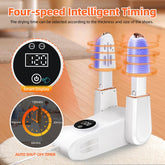 Shoe dryer with digital timer and temperature control