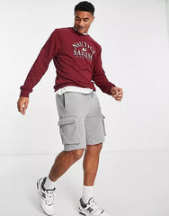 Mens Sweatshirt Nautica Brand Mens Sweatshirt Maroon Colour