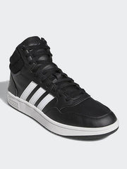 Adidas Hoops 3.0 Mid Classic Vintage Trainers Basketball UK 7.5 White Black