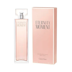 CALVIN KLEIN Eternity Moment - Eau de Parfum for Women - Floral Fragrance With Notes Of Lychee, Guava, Pomegranate, Peony, Sexy Musks, Rose Wood, Raspberry Cashmere - High Longevity - Spray 3.3oz