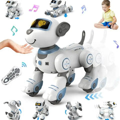 RC Robot Electronic Dog Toy Stunt Voice Command Puppy Programmable Touch-Sense Music Robot Dog Toy Christmas Gift for Kids