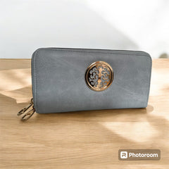 Ladies Women Designer Leather Wallet Long Zip Purse Card Phone Holder Handbag