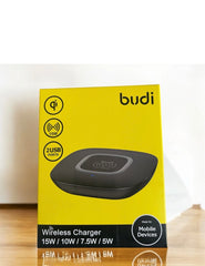Budi 15W Wireless Charger with 2 USB Ports For iPhone & Android Wireless Charger