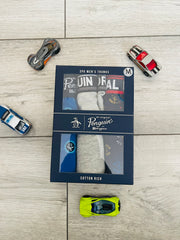 Original Penguin Mens 3X Pack Boxer Stretch Cotton Trunks Rich Underwear Gift Assorted Colours Uk Size S-XL