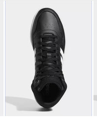 Adidas Hoops 3.0 Mid Classic Vintage Trainers Basketball UK 7.5 White Black