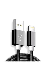 BUDI 1m/3ft USB-A to Lightning Charge/Sync Cable 2.4A Fast Charge Charging Durable Plug Electronic Cellphone Smartphone Charger Mobile
