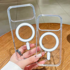 Magnetic Wireless Charging Clear Hard Acrylic Phone Case for iPhone 17/17 Pro/17 Pro Max/17 AIR