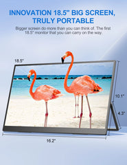 Computer Gaming Display Portable Monitor 120HZ IPS Laptop HDMI USB C External Screen With VESA Adjust Stand