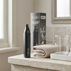 WAHL Groom Ease Ear + Nose Hair Trimmer Cordless Unisex Rinseable Blades