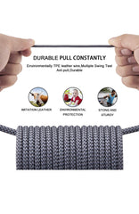 BUDI USB C TO C FAST RAPID CHARGING 100WPD BRAIDED CABLE 1 M ALUMINUM SHELL(FOR IPAD,MACBOOKS AND FAST SUPPORTED DEVICES)