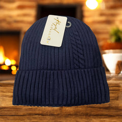 Premium Knit Beanie Hat Men Women – Warm Cuffed Winter Cap – One Size Unisex