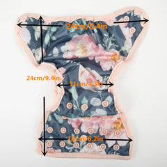 Newborn Baby Cloth Diaper Cover Nappy, Adjustable Waterproof PUL Double Gusset,4.4-10lbs, 2-5kg,40 Choices