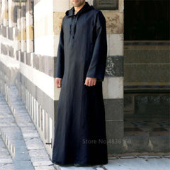 Islamic Clothing Men Muslim Thobe Ramadan Fashion Arabic Pakistan Saudi Arabia Abaya Dubai Hoodies Long Sleeve Clothes Kaftan