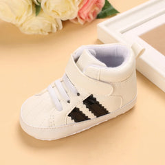 Boys And Girls Gentleman Shoes Soft Soled White Shoes Leisure Sports Shoes Newborn First Walk 0-18Months Bed Shoes