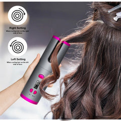 Automatic Hair Curler USB Charge Hair Curling Iron Curls Waves Hair Styling Tools Cordless Ceramic Curly Rotating Styler Women