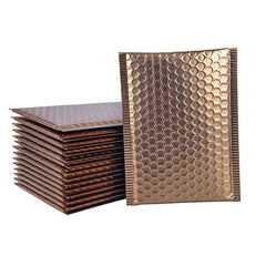 10Pcs Matte Gold Bubble Envelope Shockproof Bubble Mailers Padded Shipping Mailing Bags  Express Gift Packaging Bag