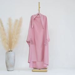 Mom Daughter Hijab Abaya Muslim Women Girl Prayer Garment Eid Ramadan Islam Clothing Khimar Kaftan Turkey Robe Burqa Hooded Gown