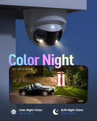 Smart Home 180° 8MP DUO POE Dual Lens Wide View Outdoor Video POE Camera,4K AI Human Detect,8MP Security CCTV Camera