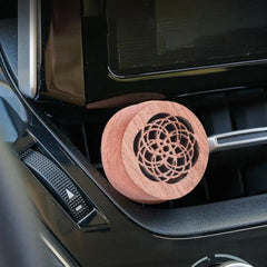 Wooden Aroma Diffuser  Car Essential Oil Diffuser Car Vent Clip Wooden Carved Aromatherapy Diffuser Car Air Freshener Auto Decor