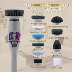 Update Electric Cleaning Brush 10 in 1 Multifunctional Household Wireless Rotatable Cleaning Brush For Bathroom Kitchen Windows