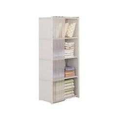 Portable Plastic Folding Wardrobe Furniture Open Closets Living Room Cabinet Metal Clothes Closet Organizer System Wall Dresser