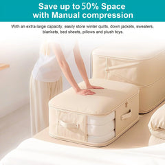 Ultra-Large Capacity Multi-Purpose Clothes Quilt Compression Storage Bag for Duvets Quilts and Clothing Moving Bedroom Wardrobes