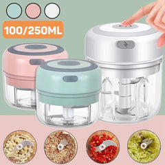 Electric Kitchen Food Chopper Mini Garlic Masher Crusher USB Portable Meat Grinder Vegetable Chopper For Kitchen Gadgets