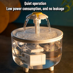 Cat water dispenser automatically circulates live water, flows drinking basin, pet dog dog kitten water feeder, smart USB plug