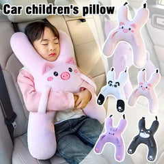 Car Seat Safety Neck Pillow for Kids – Cute Children’s Headrest & Lumbar Support Travel Cushion