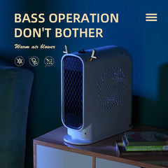 Mini Electric Heater Portable Desktop Low Consumption Warm Heating Fans for Home Office Hand Foot Warmer Heater for Winter 500W