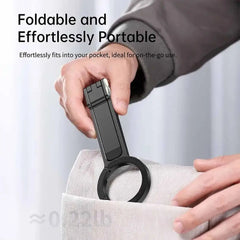 Magnetic Portable Alloy Phone Tripod Carabiner-Mounted For IPhone Dual-sided Magnetic Tripod Desk Mount Phone Handle Holder