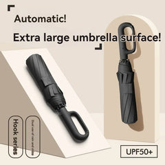 Automatic Umbrella for Men Women Fully Opened Ring Buckle Design 20 Ribs Extra Large Folding Strong Sunshade Double Umbrella