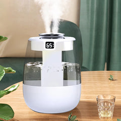 Air Humidifier Large Capacity USB Double Spray Humidifier Dual Spray Port Humidifier Desktop USB Mist Maker for Home Room Office