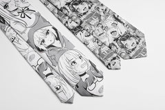 Anime cartoon printing men's tie unisex casual creative tie novelty unique accessories business gifts wedding shirt accessories