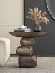 Handmade Art Alien Edge Coffee Table – Modern Fiberglass Side Table for Home Decor (60×40×50cm)