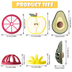 Color Kids New 1PCS Baby Silcone Teether Toys Vegetable Fruit Shape Baby Teething Toys Molar Sensory Toys Kids Toys Baby Stuff