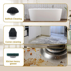 Update Electric Cleaning Brush 10 in 1 Multifunctional Household Wireless Rotatable Cleaning Brush For Bathroom Kitchen Windows