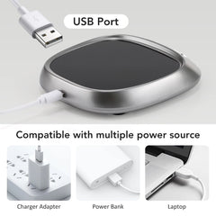 Mini USB Cup Warmer Pad Coffee Mug Heating Coaster 3 Gear Setting  Milk Tea Water Cup Heaters For Home Office Desk Heating Pad