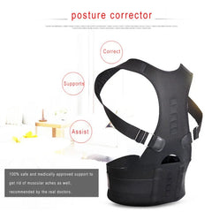 Magnetic Posture Corrector Back Straightener Shoulder Support Brace Lumbar Belt Correction Adjustable Men Women