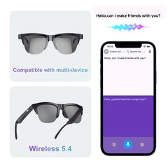Xiaomi Smart Glasses AI Translation Anti-UV Call HIFI Music Headphones Outdoor Sports Bluetooth Touch Sunglasses For Women Men