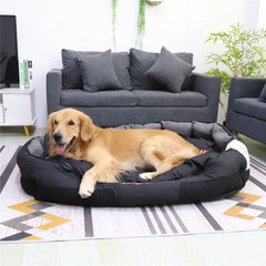 Dog Bed for All Season Pet Calming Sleeping Mat Sofa Pet Kennel Cushion with Removable Cushion Oxford Cover