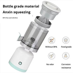 New Electric  Portable Home Juicer Fruit Juice Extractor, USB RechargeableElectric Squeeze, High Juice Output For Orange