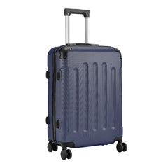 Blue Modern Hardside Spinner Suitcase with Combination Lock 20"