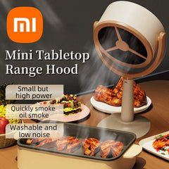 Xiaomi Small Range Hood Extractor Portable USB Charging Mini Range Hood Adjustable Angle for BBQ Hot Pot Kitchen Appliances