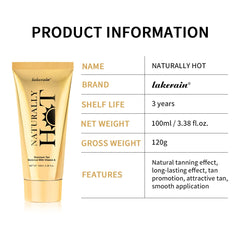 AG Hot Tanning Cream long-lasting Promote Tanning Cream for Bronzers Skin Smooth Application Non Sticky For All Skin Types Care