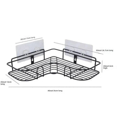 Hot 1pc Bathroom Shelf Shower Caddy Rack Bathroom Kitchen No Punching Triangle Storage Rack Shower Shelf Shampoo Storage Rack Ho